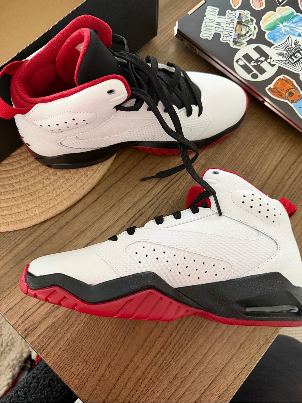 Nike Jordan Lift Off White Black Red High-Top Sneakers